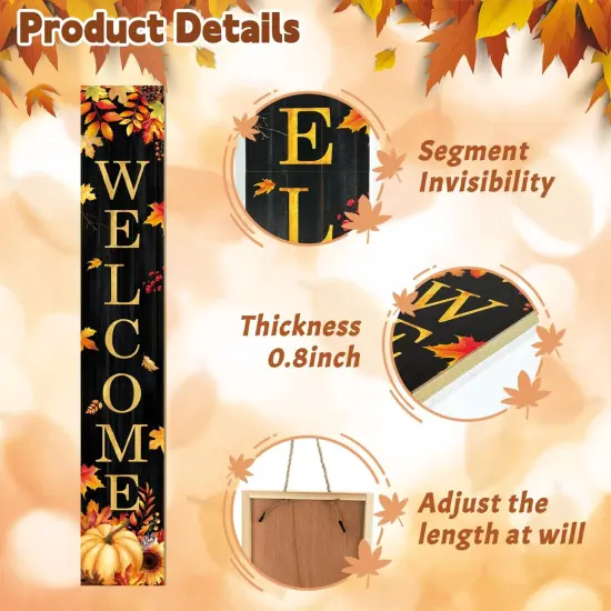 Fall Welcome Porch Sign (Pumpkin Welcome) {6}