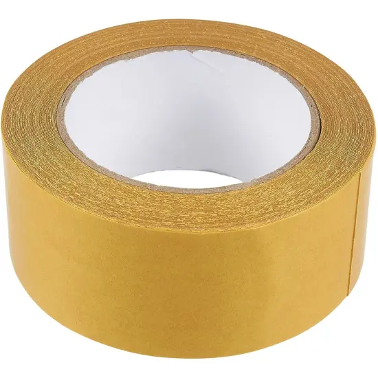 Heavy Duty Double Sided Tape for Carpet, Area Rugs, Self Adhesive for Hardwood, Tile, Indoor, and Outdoor Floors, 49 Feet Gold {6}