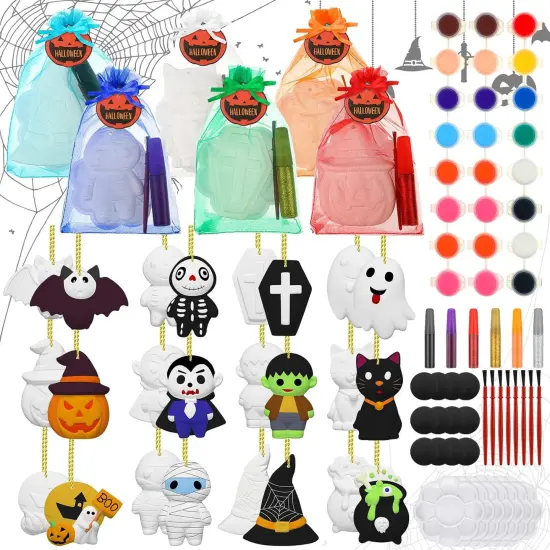 24 Sets Halloween Ceramics Painting Kits (Pumpkin) {1}