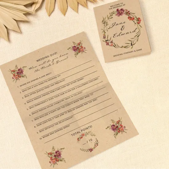 Avery Kraft Brown Greeting Cards, 4-1/4" x 5-1/2" Rectangle Quarter Fold {4}