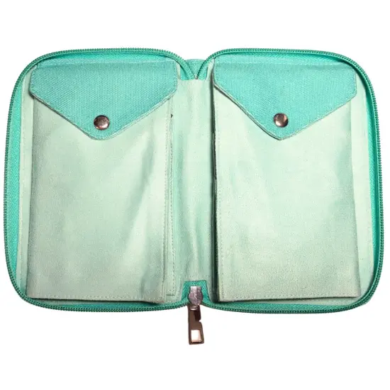 Blue Silk | Hat Set | Ebony Circular Knitting Needles | 8 Sizes | w/custom case {4}