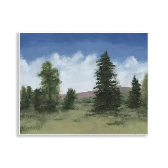 Stupell Industries Looming Trees Rural Landscape Wall Plaque By Michael Willett {1}