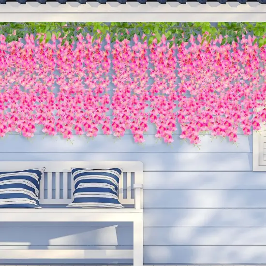 12 Pieces/Each 45 inch / 3.7 ft Wisteria Artificial Flower {4}