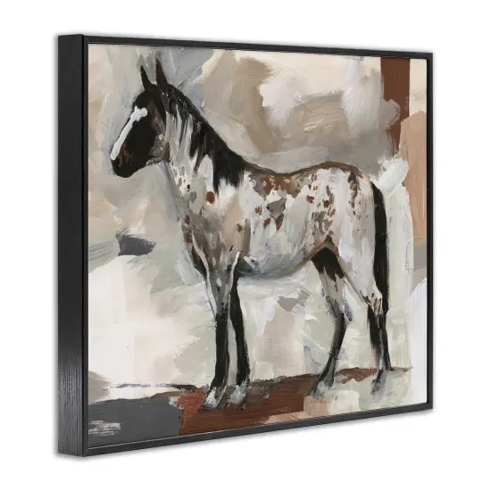 Stupell Industries Expressionist Earthy Horse Portrait Framed Giclee By Victoria Barnes {3}
