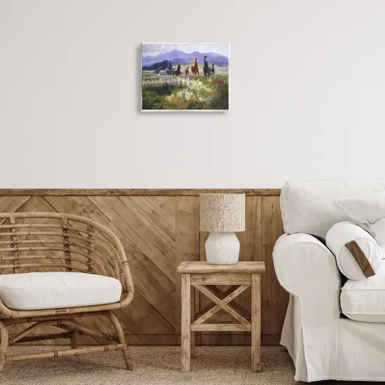 Stupell Industries Horses Trotting Through Floral Valley Wall Plaque By Claire Goldrick {2}