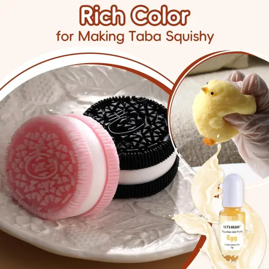 LET'S RESIN Silicone Pigment Dye for Taba Squishy, 16 Colors Opaque Pigment Paste for Silicone Rubber Mold Making, Vibrant Colorant for Squishy Maker Coloring {4}