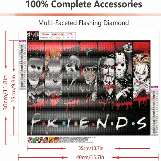 5D Diamond Painting Kits for Adults, Halloween Diamond Art Kits,16x12inch {2}