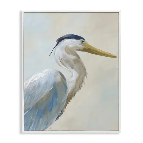 Stupell Industries Heron Looking Right Portrait Framed Giclee By Nan {1}