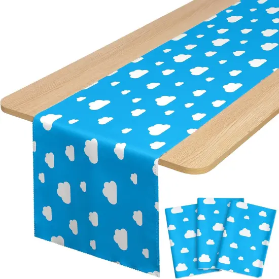 Cartoon Story Table Runner 13 x 72 Inch Blue Sky {1}