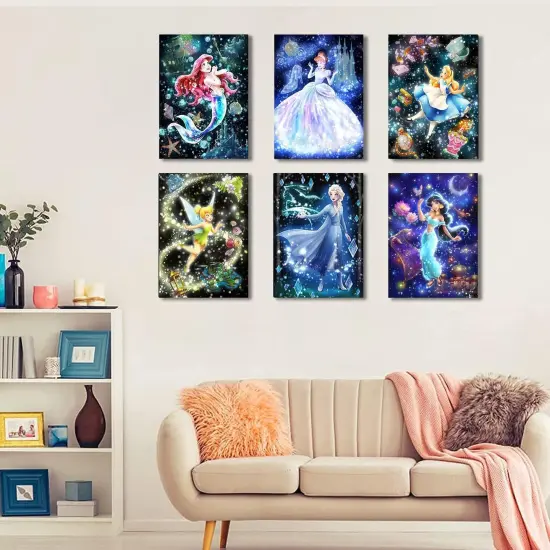 Pack Diamond Painting Kits, 5D Princess Diamond Art Kits {3}