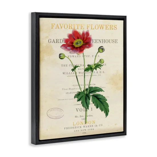 Stupell Industries Garden Greenhouse Vintage Flower Floating Frame By Susan Arnot {3}