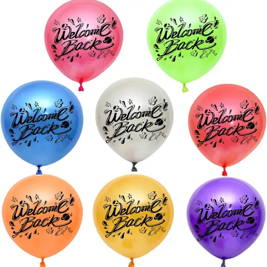 Welcome Back Balloons Decoration Tropical Balloons Mixed {3}