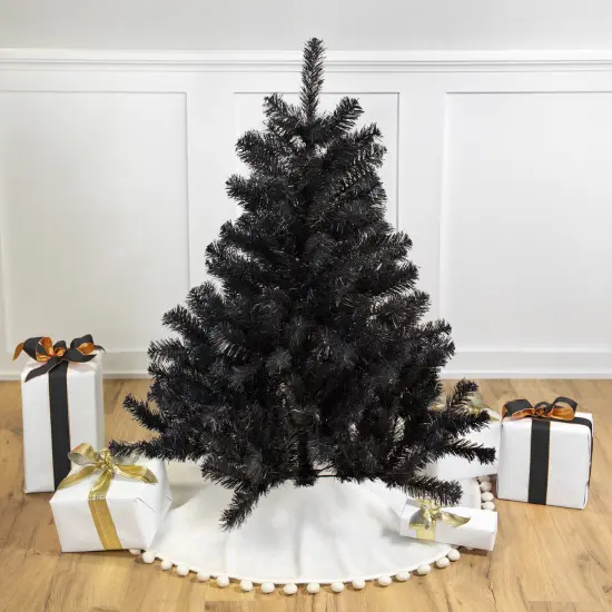 Northlight Full Colorado Spruce Artificial Halloween Tree - 4' - Black - Unlit {4}