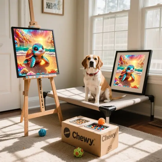 Adorable Sea Turtle Beach Diamond Painting Kits {2}