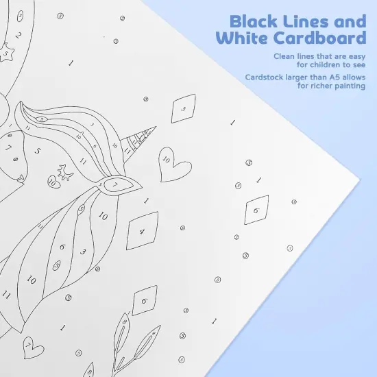 7X9.5 inch - Paint by Numbers for Kids(Giraffe with Garland) {2}