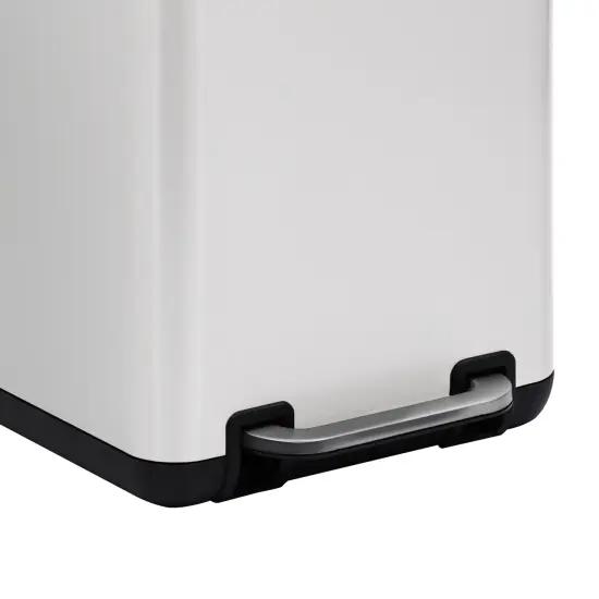 6 Liter(1.58 Gallon) Small Trash Can with Plastic Inner Buckets White {2}