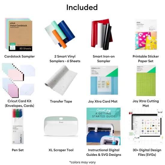 Cricut Joy Xtra Ultimate All-in-One Vinyl Rolls, Materials & Accessories Bundle {3}