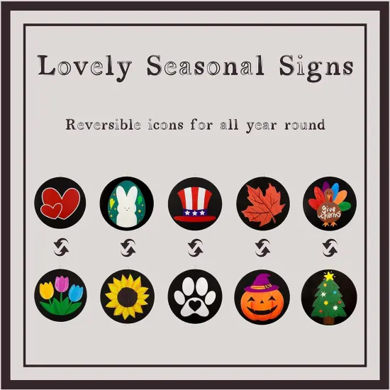 Welcome Sign for Front Porch Standing (Black) {4}