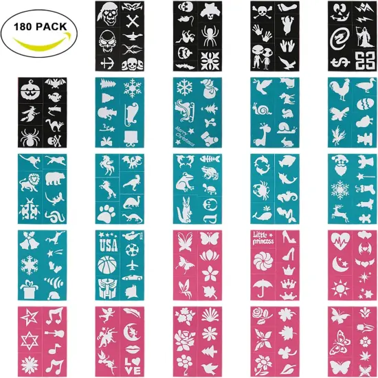180PCS Face Painting Stencils {2}
