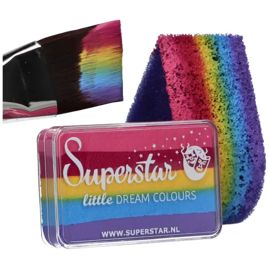 Superstar Little Dream Face Paint Colours - 30gr Little Rainbow {3}