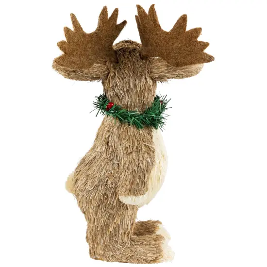 Northlight Woodland Standing Moose Christmas Figure - 14" Beige {7}