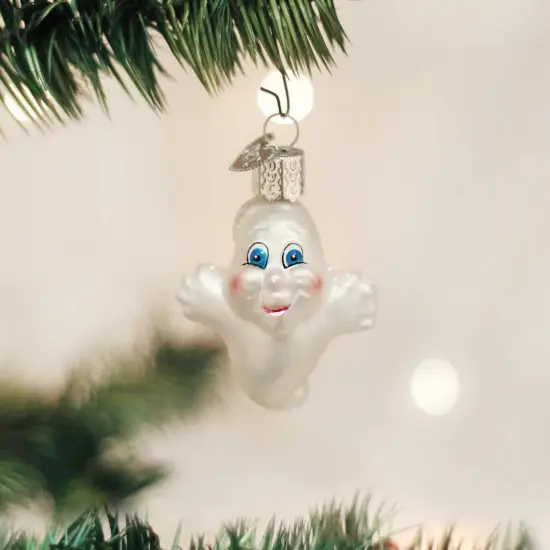 Old World Christmas 2.25 In Miniature Ghost Halloween Tree Ornament , Halloween White {3}
