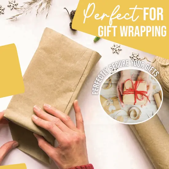 Kraft Paper Roll 17.75" X 1320" (110' Ft) Colored Paper Roll - Packing Paper Roll - Craft Supplies - Kraft Wrapping Paper Perfect as Shipping Paper Craft Paper Roll by Crown Display Brown {3}