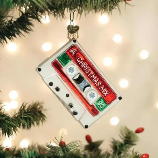 Old World Christmas 4.25 In Christmas Mixtape Tree Ornament , Ornament Music 90'S Multicolored {3}