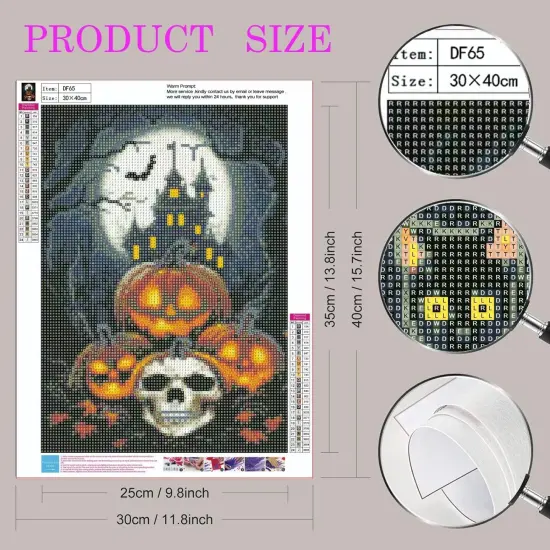 5D Halloween Diamond Painting Kits for Adults {3}
