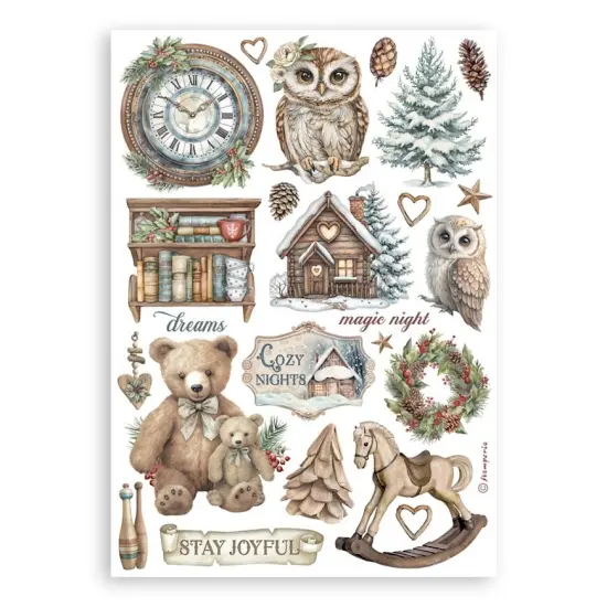 Stamperia A5 Washi Pad 8/Pkg-The Owl's House {6}