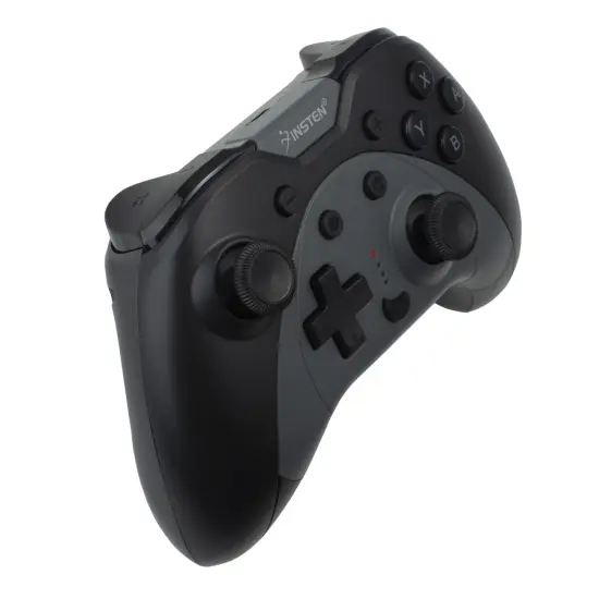 Insten Wireless Pro Controller for Nintendo Switch/ OLED/ Lite - Remote Gamepad with 6-Axis Gyro, Dual Motion, Turbo, Wake Up, Programmable Black {1}
