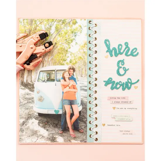 Crop-A-Dile Hole Punch & Eyelet Setter-Rose Gold {7}