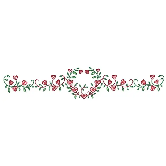 Tobin Stamped For Embroidery Pillowcase Pair 20"X30"-Heart Vine {4}
