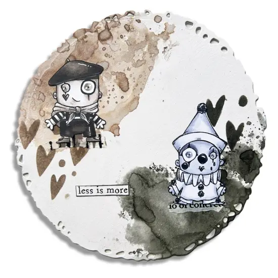 AALL And Create A7 Photopolymer Clear Stamp Set-Pierrot And Mime {3}