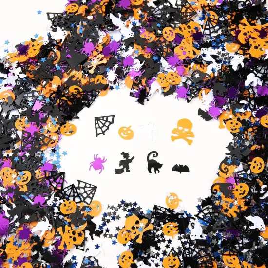 Halloween Confetti Table Decorations {2}