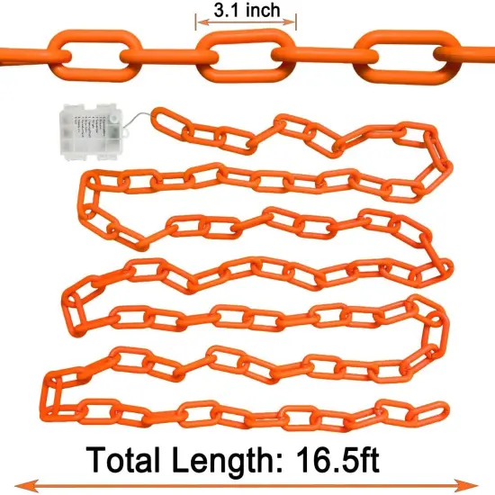 Each 33 ft 100 LED Orange String Lights Halloween Lights {4}