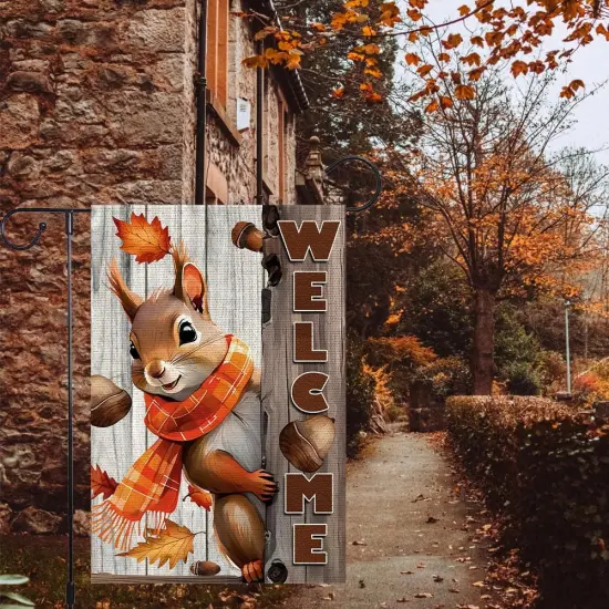 Welcome Fall Garden Flag 12x18inch {2}