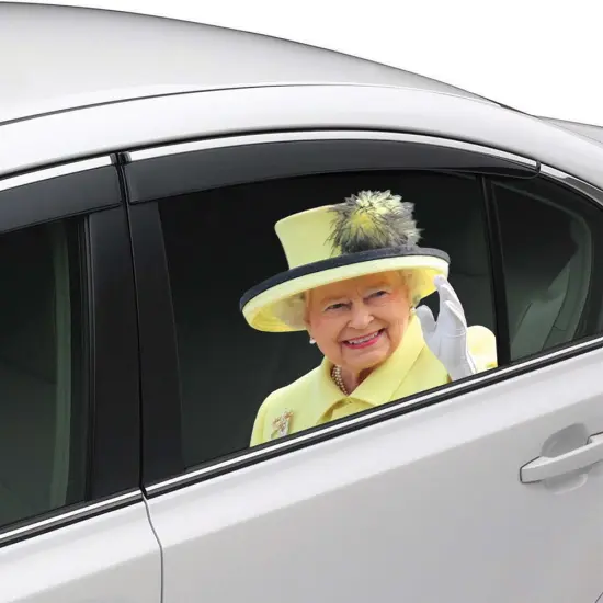 American Crafts Queen Of England Joy Riders Passenger Car Window Clings {2}