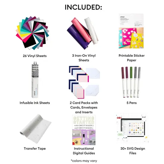 Cricut Deluxe All-in-One Materials & Accessories Bundle for Cricut Explore Air & Maker {3}