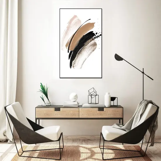 Whiteline Modern Living Paloma 48""x32"" Canvas Wall Art, Black PS Frame {1}