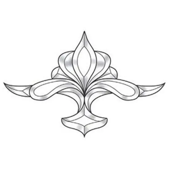 15"x 10" Exquisite Clear Glass Bevel Cluster EC565 {1}