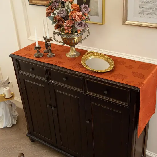 Autumn Thanksgiving Table Runners - Maple Leaf Rust {4}