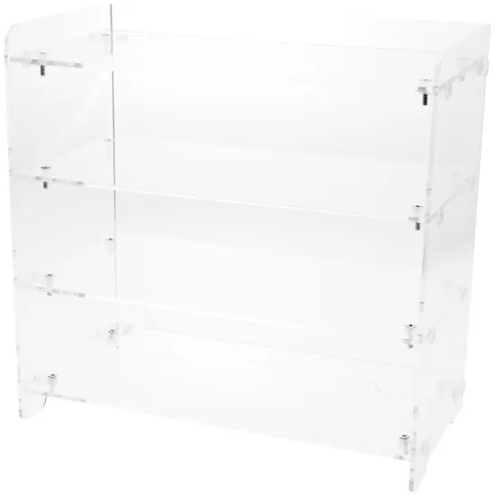 Plymor Clear Acrylic Straight Front 4-Shelf Display Unit {1}
