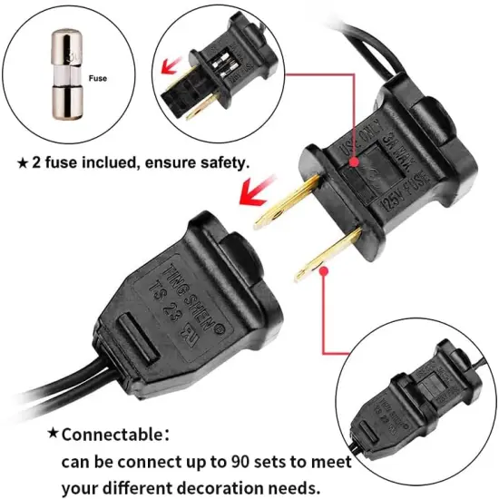 Orange LED Halloween String Lights - 35 Count, 11 Feet {5}