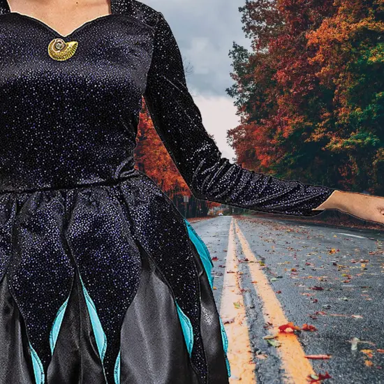 Womens Classic Ursula Costume Live Action Little Mermaid Disney Perfect for Halloween {4}