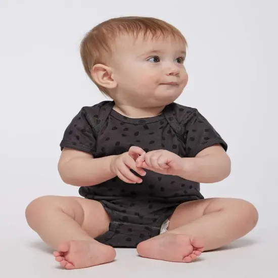 Rabbit Skins&reg; Infant Classic Jersey Bodysuit Slate Spot {1}