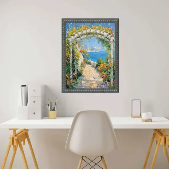 Slim Gotham Black Beaded Picture Frame 28x40 frame {4}