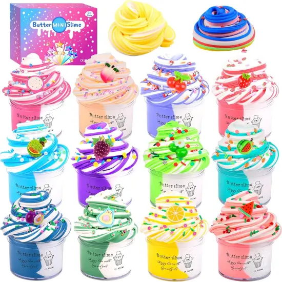 12 Pack Fruit Butter Slime Kits (60ml) {1}
