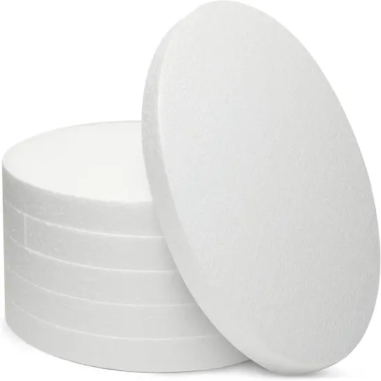 6-Pack 12x12-Inch White Round Floral Foam Circles {1}