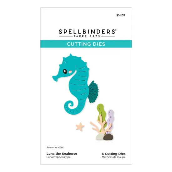 Spellbinders Etched Die From The Out And About Collection-Luna The Seahorse {1}